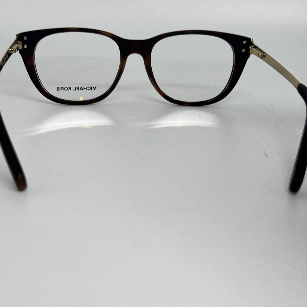 Michael Kors Eyeglasses Frames MK 8011 Phuket 3021 Brown Gold 52-16-135 H16513 - Picture 3 of 7